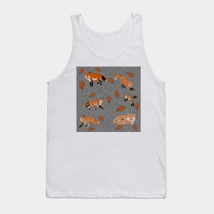 Red Foxes in Grey Tank Top